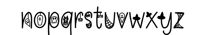 Halloween fantasy Font LOWERCASE