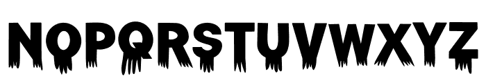 Halloween  ink drops Font UPPERCASE