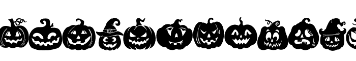 Halloween pumpkin scary FONT