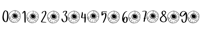 HalloweenEyes Font OTHER CHARS