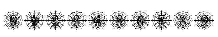 HalloweenSpiderWebMonogram Font OTHER CHARS