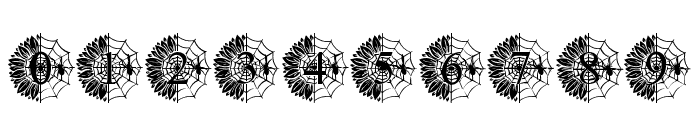 HalloweenSunflowerMonogram Font OTHER CHARS