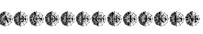 HalloweenSunflowerMonogram Font UPPERCASE