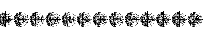 HalloweenSunflowerMonogram Font UPPERCASE