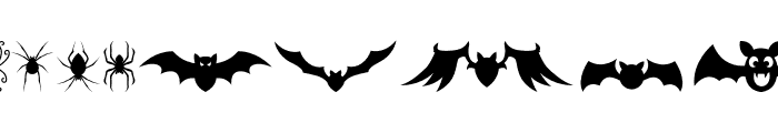 Halloweenbols Symbols Font OTHER CHARS