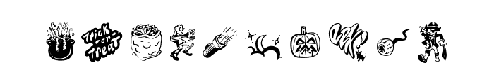 Halloweenies Font OTHER CHARS