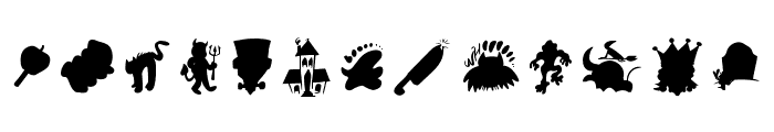 Halloweenies Font UPPERCASE