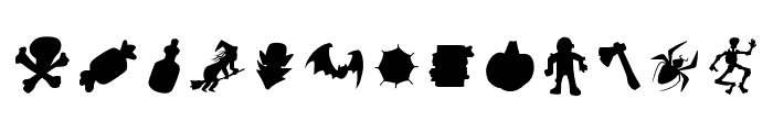 Halloweenies Font UPPERCASE