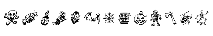 Halloweenies Font LOWERCASE