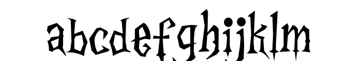 Hallowitch-Regular Font LOWERCASE