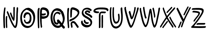 Halo Stroke Font UPPERCASE