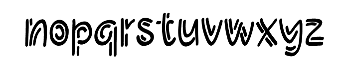 Halo Stroke Font LOWERCASE