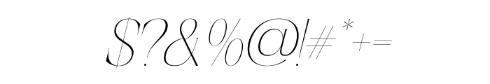 Haloyen Italic Font OTHER CHARS