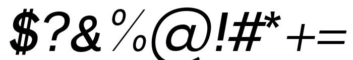 Halton Regular Italic Font OTHER CHARS