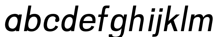 Halton Regular Italic Font LOWERCASE