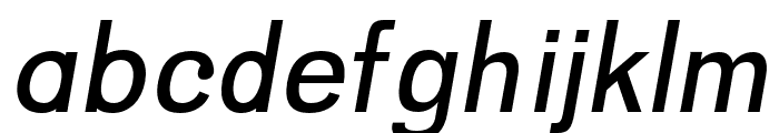 Halton Semi-Bold Italic Font LOWERCASE