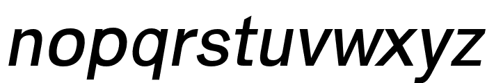 Halton Semi-Bold Italic Font LOWERCASE