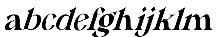 Hamachi Font Italic Font LOWERCASE