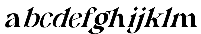 HamachiFont-Italic Font LOWERCASE
