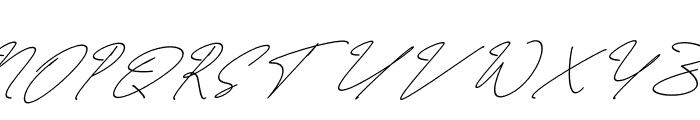 Hamiltton Signature Italic Font UPPERCASE