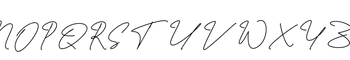 Hamiltton Signature Regular Font UPPERCASE