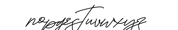 Hamiltton Signature Regular Font LOWERCASE