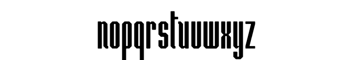 Hammerhead Compressed Font LOWERCASE