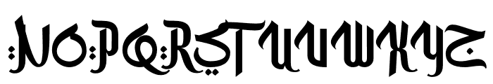 Hamzah Font UPPERCASE