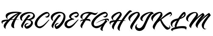Hanahelia-Regular Font UPPERCASE