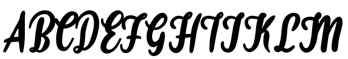Hanastly-Regular Font UPPERCASE