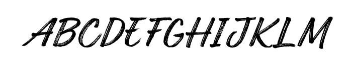 HanboeBrush Font UPPERCASE