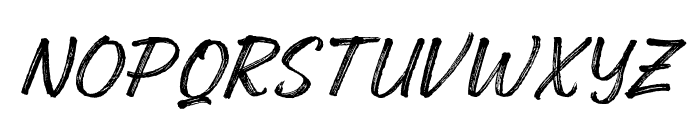 HanboeBrush Font UPPERCASE