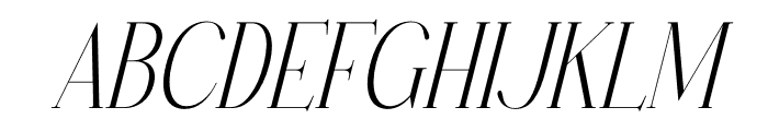 Hanchern Italic Font UPPERCASE