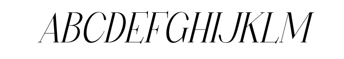 Hanchern Italic Font LOWERCASE