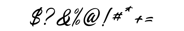 Hancockscript Font OTHER CHARS