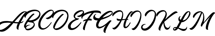 Hancockscript Font UPPERCASE