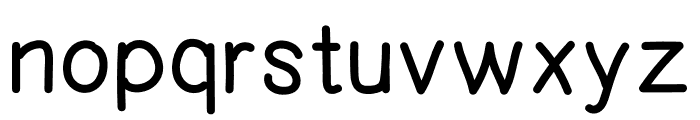 Hand Brush Blob Font LOWERCASE