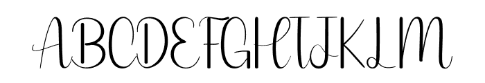 Hand Drawn Font UPPERCASE