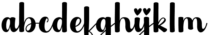 Hand Letter Regular Font LOWERCASE