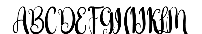 Hand Made Font UPPERCASE