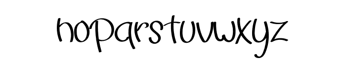 Hand Note Font LOWERCASE