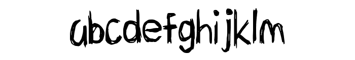 Hand Pen Scribble Regular Font LOWERCASE