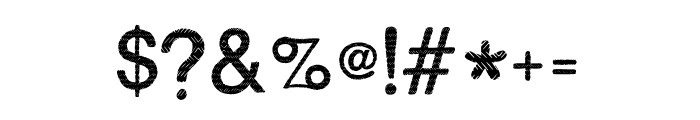 Hand Woven Hatch3 Font OTHER CHARS