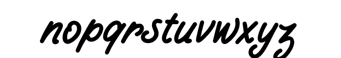 HandRiderRegular Font LOWERCASE