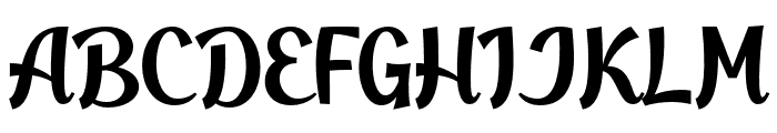Handbuck Regular Font UPPERCASE