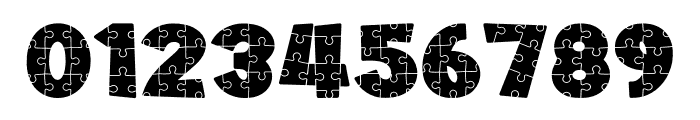 Handdrawn Jigsaw Puzzle Font 3  Font OTHER CHARS