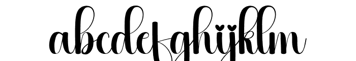 Handforged Font LOWERCASE