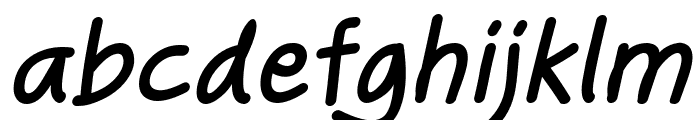 Handgley Bold Italic Font LOWERCASE
