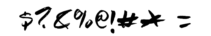 Handhayani Font OTHER CHARS