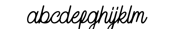 Handley-Regular Font LOWERCASE